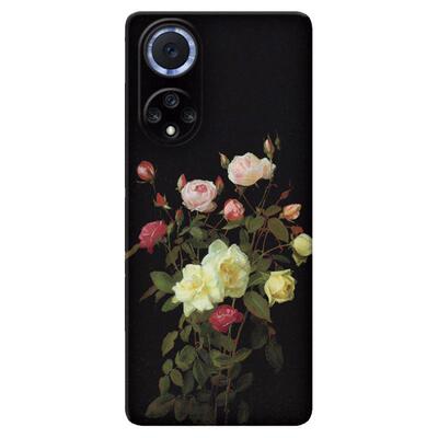 ins冷淡风玫瑰适用华为nova10手机壳12/11ultra油画9文艺8se活力版7pro复古6简约5z女款4e软3i 2splus