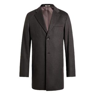 GORNIA/格罗尼雅男大衣羊绒羊毛混纺经典时尚商务中年毛呢外套