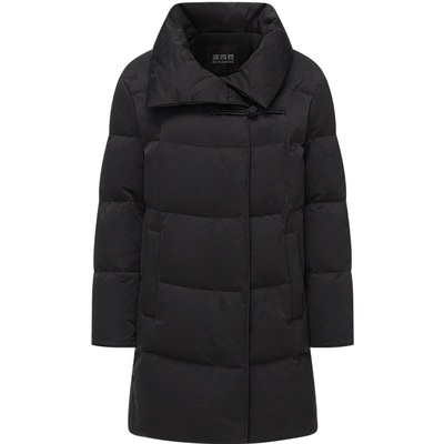 波司登奥莱鹅绒提花女中款羽绒服