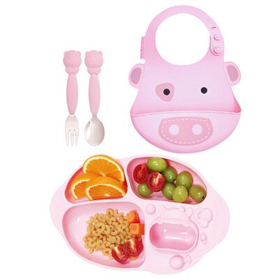 marcus硅胶吸盘训练吃饭儿童餐具