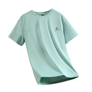 班尼路S&K冰丝网眼短袖t恤男夏季凉感透气半袖青少年速干五分袖Y