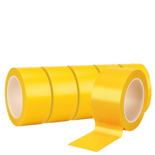 黄色胶带警示胶带警示贴标签贴线加宽高粘度10cmm黄胶带标记线无痕彩色PVC车间划线分区仓库地面地板地标胶布