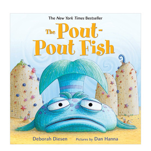 进口英文原版绘本 Pout-Pout Fish 噘嘴鱼 3-5岁低幼儿童英语启蒙认知绘本 宝宝撕不烂纸板书 亲子互动共读早教书睡前故事书