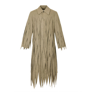 韧草 立体叶子宽松设计感小众风衣外套 山谷少年独立设计师品牌