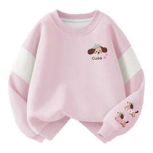 棉致女童卫衣2026新款春秋时髦运动短款女孩春装衣服儿童长袖上衣