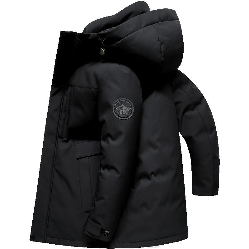雪中飞加绒加厚内胆可脱卸羽绒服