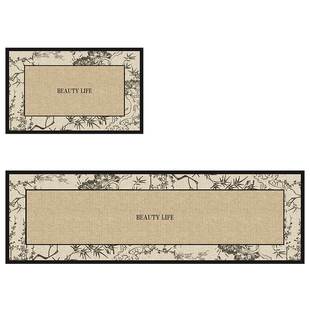 厨房地垫防滑防油防水地毯免洗可擦家用长条垫子耐脏门垫吸水脚垫