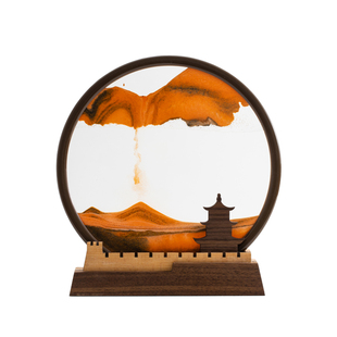 马鹿创意流沙画摆件沙漏解压客厅办公室装饰男士生日礼物乔迁开业