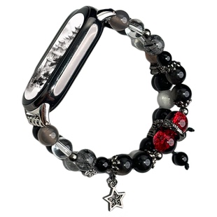 昼夜轮转diy手表链适用小米手环9/8/7/10/6nfc版红米手腕带表带链