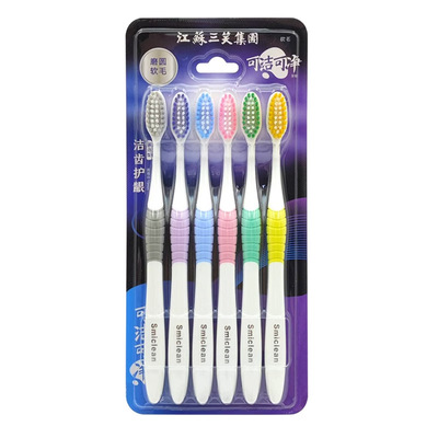 可洁净牙刷成人软毛物理磨尖