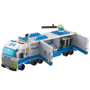 乐乐兄弟拼装积木男孩益智小颗粒汽车玩具儿童模型小学生拼图礼物