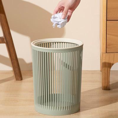 大容量轻奢镂空垃圾桶塑料无盖家商用厕所户外客厅卫生间厨房ins