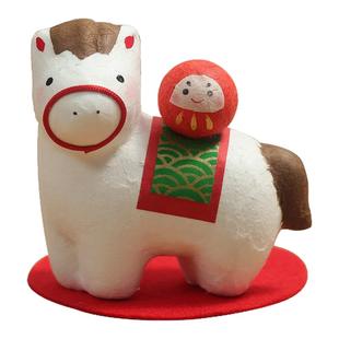 日本进口药师窑手绘2026马年限定生肖摆件陶瓷招福铃铛新年礼物