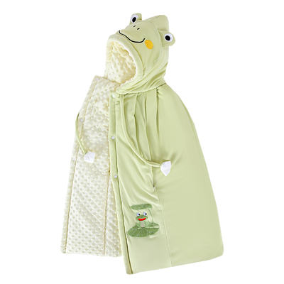 婴儿披风斗篷加厚秋冬可伸手防风