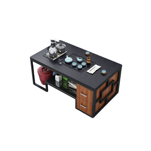 茶具茶台茶桌一整套火烧石茶几家用小户型阳台客厅石板茶盘