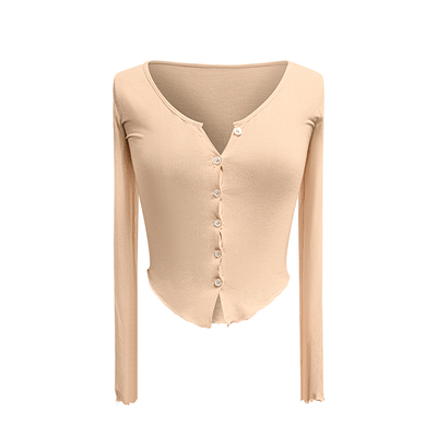 本期醉爱修身天丝针织上衣开衫