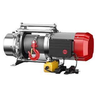 沪工铝壳提升机小型卷扬机220v380v家用起重吊机3吨5吨液压吊葫芦