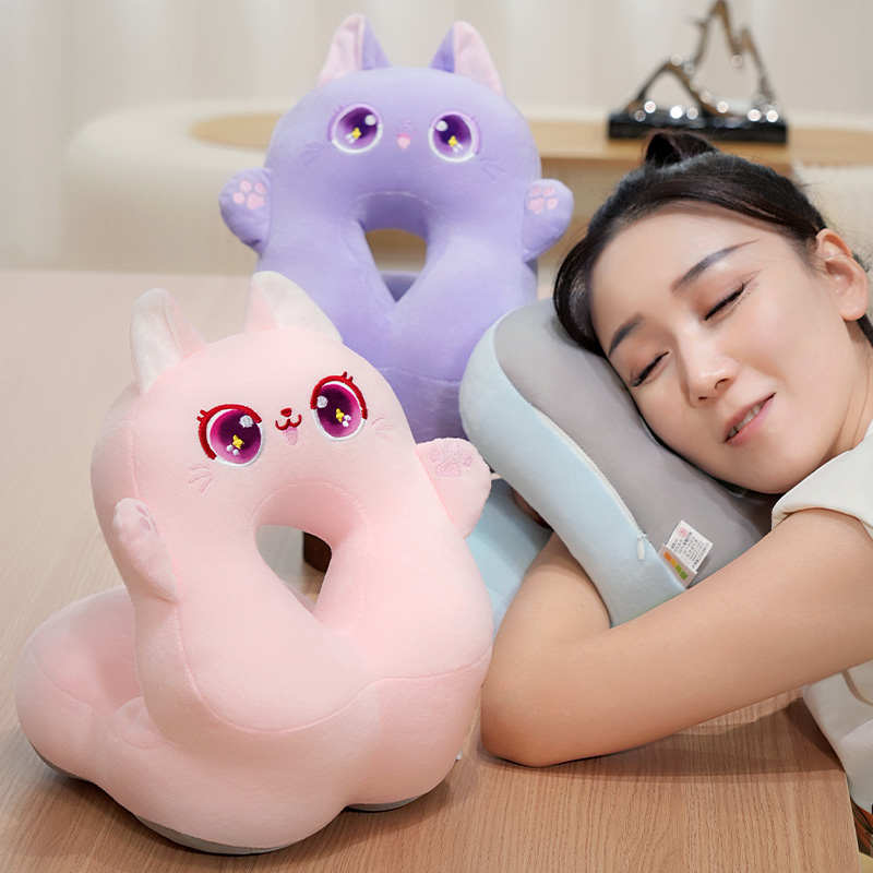 夏季冰丝午睡枕趴睡枕办公室午休神器小学生枕头儿童女生睡觉抱枕