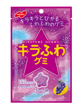 日本进口诺贝尔星星葡萄果汁软糖