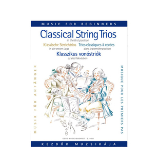 经典弦乐三重奏 第一把位 总分谱 布达佩斯原版乐谱书 Classical String Trios in the first position score and parts Z14603