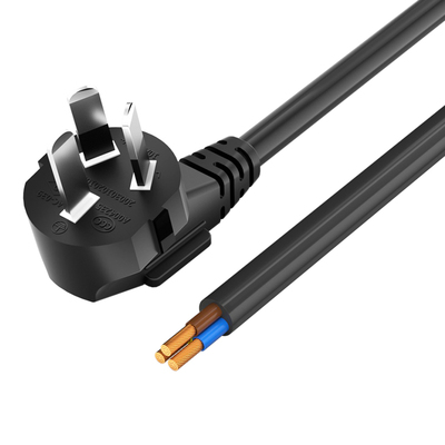 国标纯铜三芯通用电源线插头带线10A16A裸尾大功率专用2.5/4平方