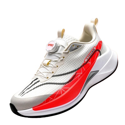 赤兔9Pro碳板跑步鞋春季新年红旋钮款防滑橡胶运动鞋减震跑鞋时尚