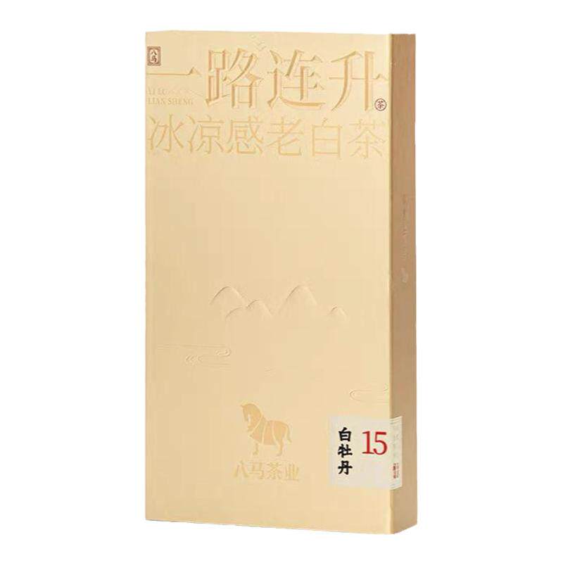 官方旗舰店八马 一路连升白牡丹15年 2008年原料冰凉感老白茶40g