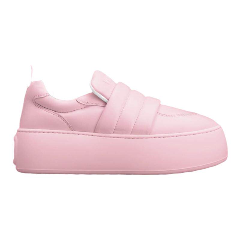 RogerVivier/罗杰维维亚女士运动休闲鞋纳帕皮滑跟浮雕徽标新款