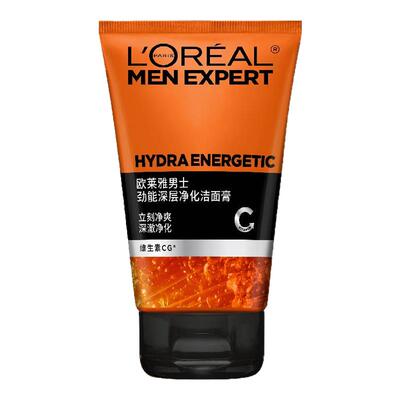 欧莱雅男士洗面奶劲能深层净化