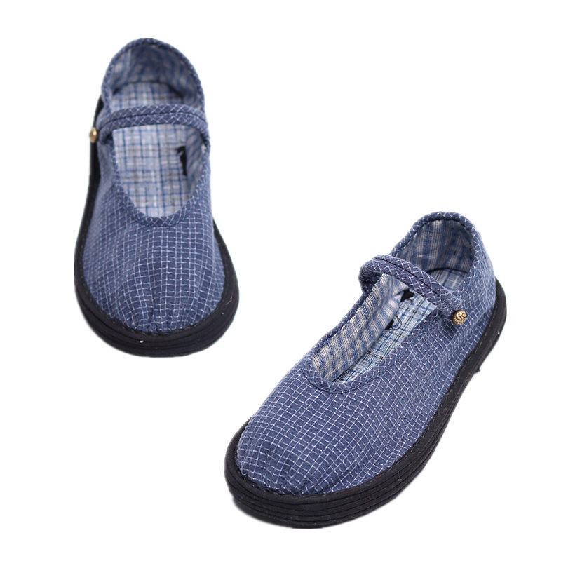 纯手工一字扣个性棉麻汉服布鞋