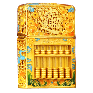zippo打火机八方来财算盘官方正品男友男士生日父亲节礼物送爸爸