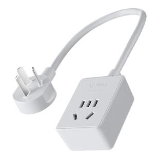 公牛电源延长线插座三转两孔插头超薄插板排插电动车充电插排线板