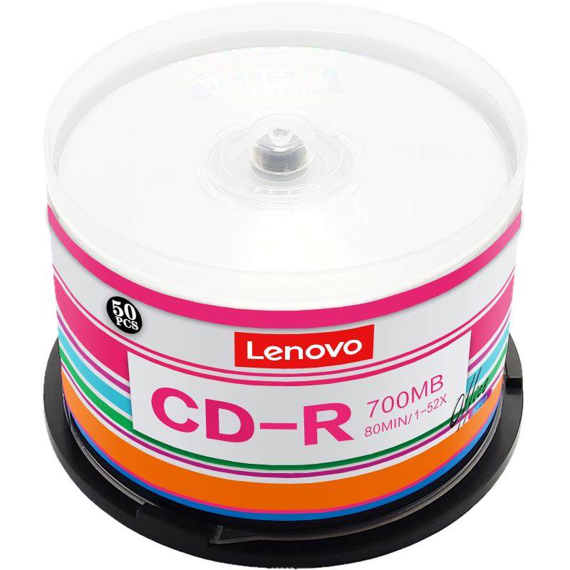 联想cd光盘VCD光盘MP3刻录光盘空白盘cd-r刻录盘车载音乐CD光碟片无损刻录光碟音乐空白碟50片空白盘片700MB