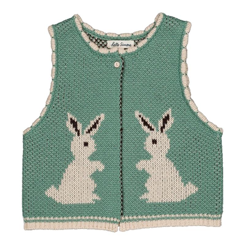Little现货 法国hello simone FW26秋冬女宝针织开衫马甲针织裤