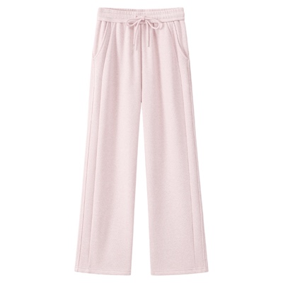 onemore慕斯绒阔腿裤