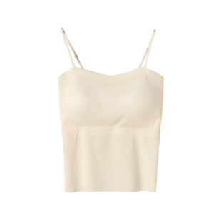 白色吊带美背内衣文胸一体带胸垫2026新款内搭无痕背心女春夏外穿