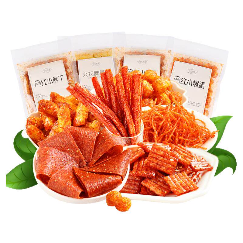拾光悠味网红辣皮 小红书种草辣块辣棒蒜你很薄抖音同款网红辣条