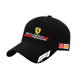 法拉利F1车队方程式赛车定制棒球鸭舌帽团队户外休闲遮阳防晒帽子