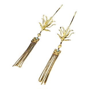 原创国风头饰百塔明制宫廷汉服配饰唐风古风古典簪花仕女图发簪子