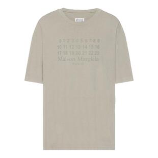 MaisonMargiela/马吉拉男士T恤纯棉针织圆领短袖数字印花四线新款