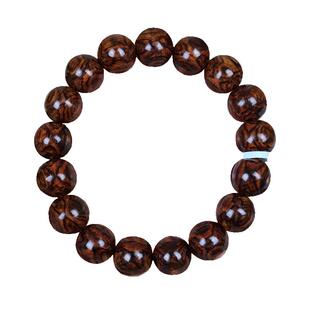 海南黄花梨海黄油梨高油密老料全对眼满鬼脸1.2男女款佛珠手串链