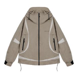 BJHG不计后果三防冲锋羽绒服男款冬季衣服潮美式短款三合一夹克女