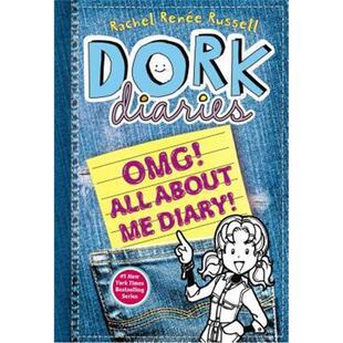 英文原版 女版小屁孩 朵拉日记 Dork Diaries OMG!: All About Me Diary! 精装书