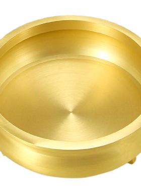 供佛纯黄铜三足香炉家用供奉祖先