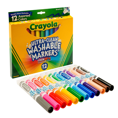 Crayola儿童可水洗画笔水彩笔