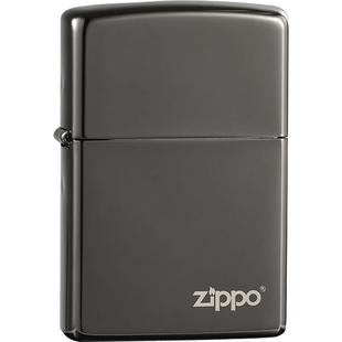 zippo防风煤油打火机芝宝正品男士150黑冰定制送男朋友新年礼物