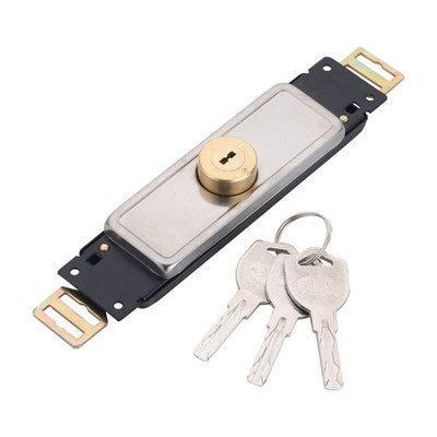 通用卷帘门锁十字铜中间开底店铺