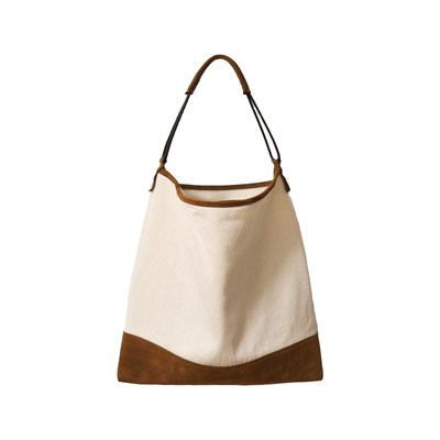 百搭帆布包secondmoon头层牛皮