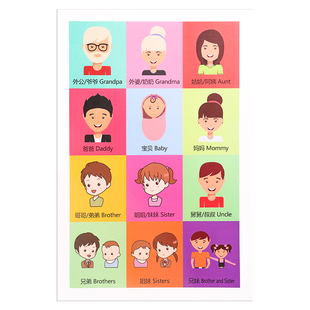 宝宝认知卡屏风书蒙氏早教益智玩具识字书幼儿认字专注力训练教具