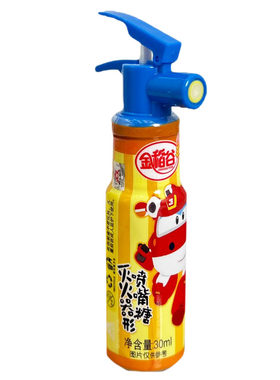 金稻谷儿童创意玩具灭火器喷嘴糖喷雾糖果味口喷液态糖果饮料零食
